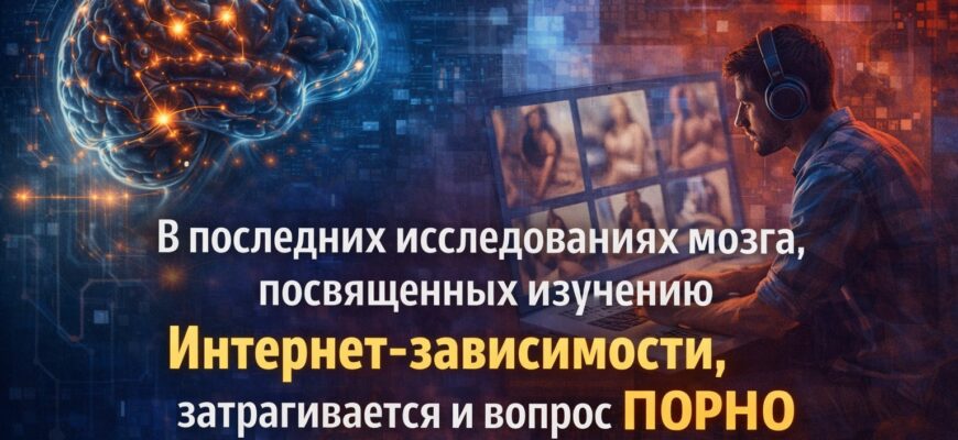 В последних исследованиях мозга, посвященных изучению Интернет-зависимости, затрагивается и вопрос порно