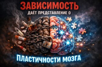 Зависимость даёт представление о пластичности мозга