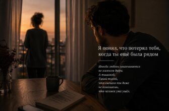 Я понял, что потерял тебя, когда ты ещё была рядом